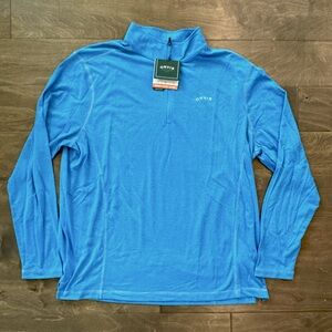 NEW Orvis Lightweight Sandy Point 1/4 Zip Pullover, Size XL.
